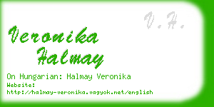 veronika halmay business card